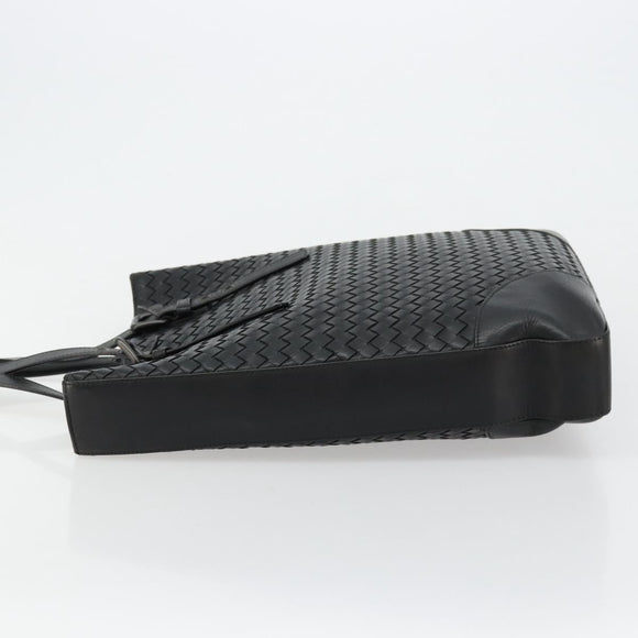 BOTTEGA VENETA INTRECCIATO Tote Bag Leather Black 269779 Auth mr2488