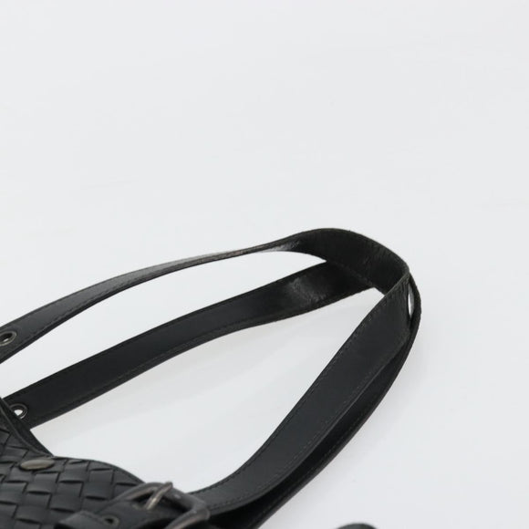 BOTTEGA VENETA INTRECCIATO Tote Bag Leather Black 269779 Auth mr2488