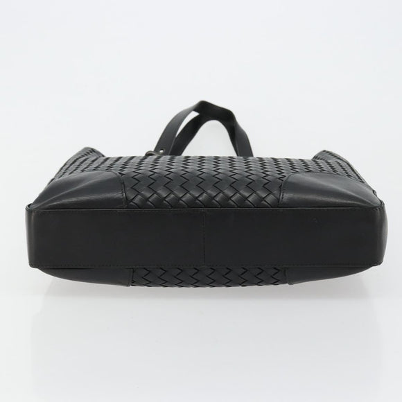 BOTTEGA VENETA INTRECCIATO Tote Bag Leather Black 269779 Auth mr2488