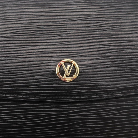 LOUIS VUITTON Epi Montaigne 27 Clutch Bag Schwarz M52652 LV Auth mr2491