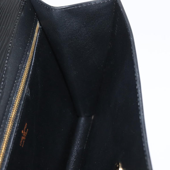 LOUIS VUITTON Epi Montaigne 27 Clutch Bag Schwarz M52652 LV Auth mr2491