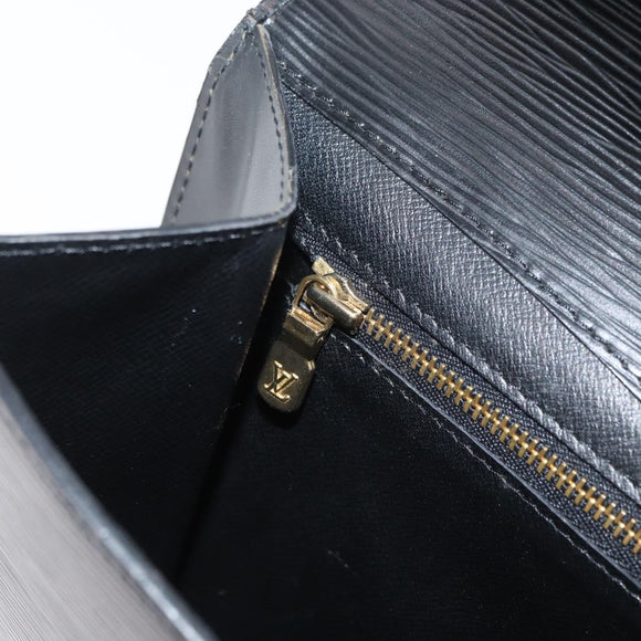 LOUIS VUITTON Epi Montaigne 27 Clutch Bag Schwarz M52652 LV Auth mr2491