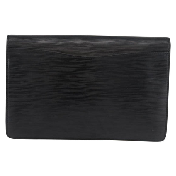 LOUIS VUITTON Epi Montaigne 27 Clutch Bag Schwarz M52652 LV Auth mr2491