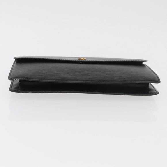 LOUIS VUITTON Epi Montaigne 27 Clutch Bag Schwarz M52652 LV Auth mr2491