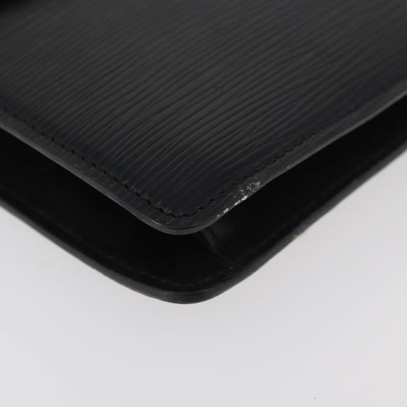 LOUIS VUITTON Epi Montaigne 27 Clutch Bag Schwarz M52652 LV Auth mr2491