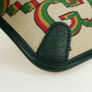 GUCCI Web Sherry Line Bag Canvas 100th Anniversary Beige 493930 Auth mr2495V-11