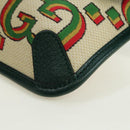 GUCCI Web Sherry Line Bag Canvas 100th Anniversary Beige 493930 Auth mr2495V-12