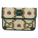 GUCCI Web Sherry Line Bag Canvas 100th Anniversary Beige 493930 Auth mr2495V-2