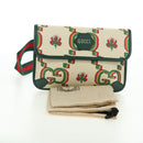 GUCCI Web Sherry Line Bag Canvas 100th Anniversary Beige 493930 Auth mr2495V-23