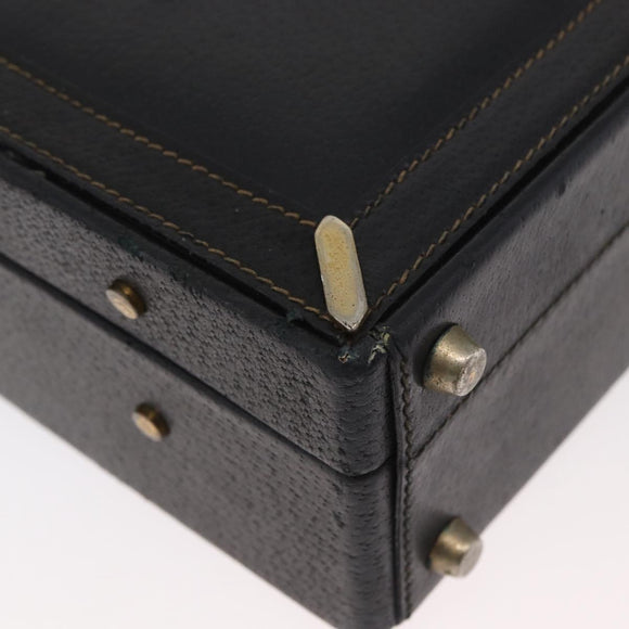 GUCCI Web Sherry Line Aktenkoffer Leder Schwarz Gold 016 067 1183 Original mr2496