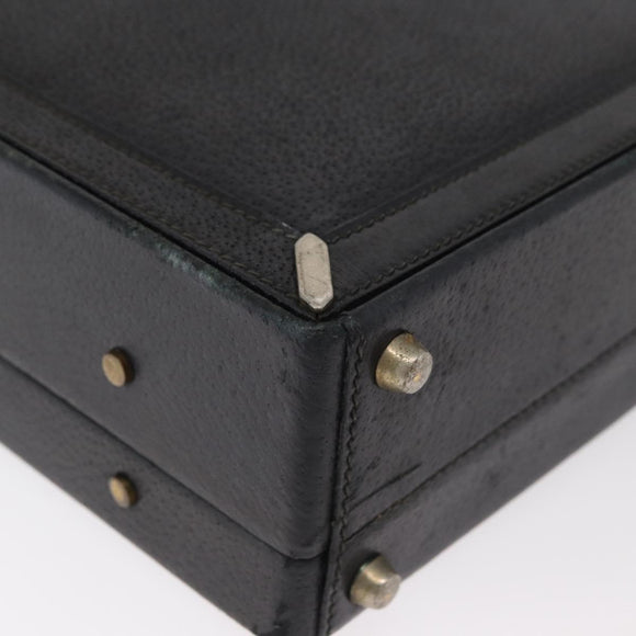 GUCCI Web Sherry Line Aktenkoffer Leder Schwarz Gold 016 067 1183 Original mr2496