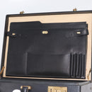 GUCCI Web Sherry Line Aktenkoffer Leder Schwarz Gold 016 067 1183 Original mr2496-10