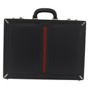 GUCCI Web Sherry Line Aktenkoffer Leder Schwarz Gold 016 067 1183 Original mr2496-2