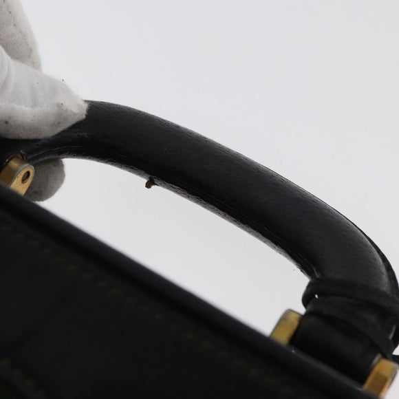 GUCCI Web Sherry Line Aktenkoffer Leder Schwarz Gold 016 067 1183 Original mr2496