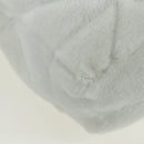 PRADA Shearing Tote Bag Mouton White Silver Auth mr2498V-10