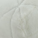 PRADA Shearing Tote Bag Mouton White Silver Auth mr2498V-12
