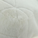 PRADA Shearing Tote Bag Mouton White Silver Auth mr2498V-13