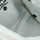 PRADA Shearing Tote Bag Mouton White Silver Auth mr2498V-19