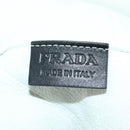 PRADA Shearing Tote Bag Mouton White Silver Auth mr2498V-22