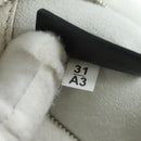 PRADA Shearing Tote Bag Mouton White Silver Auth mr2498V-23