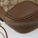 GUCCI GG Canvas Shoulder Bag Beige Gold 449413 Auth mr2500-16