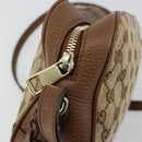 GUCCI GG Canvas Shoulder Bag Beige Gold 449413 Auth mr2500-9