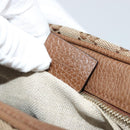 GUCCI GG Canvas Shoulder Bag Beige Gold 449413 Auth mr2500-12