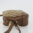 GUCCI GG Canvas Shoulder Bag Beige Gold 449413 Auth mr2500-4