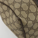 GUCCI GG Supreme Web Sherry Line Handtas PVC Beige Goud 010 378 Auth mr2501-14