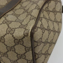 GUCCI GG Supreme Web Sherry Line Handtas PVC Beige Goud 010 378 Auth mr2501-15