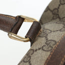 GUCCI GG Supreme Web Sherry Line Handtas PVC Beige Goud 010 378 Auth mr2501-24