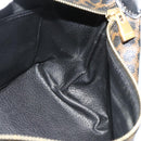 CELINE Macadam Canvas Handtasche PVC Leder Schwarz Gold Auth mr2503A-18