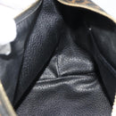 CELINE Macadam Canvas Hand Bag PVC Leather Black Gold Auth mr2503A-18