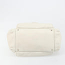 CHANEL Matelasse Chain Shoulder Bag Caviar Skin White Silver CC Auth mr2505-11
