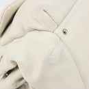 CHANEL Matelasse Chain Shoulder Bag Caviar Skin White Silver CC Auth mr2505-13