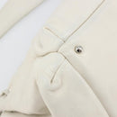 CHANEL Matelasse Chain Shoulder Bag Caviar Skin White Silver CC Auth mr2505-15