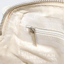 CHANEL Matelasse Chain Shoulder Bag Caviar Skin White Silver CC Auth mr2505-22