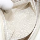 CHANEL Matelasse Chain Shoulder Bag Caviar Skin White Silver CC Auth mr2505-23