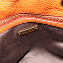 Miu Miu Shoulder Bag Leather Brown Gold Auth mr2508A-17