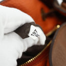 Miu Miu Shoulder Bag Leather Brown Gold Auth mr2508A-11