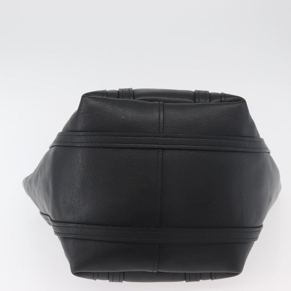 BALENCIAGA Everyday Tote Bag Leather Black Silver 672794 Auth mr2511A