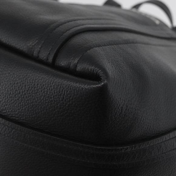 BALENCIAGA Everyday Tote Bag Leather Black Silver 672794 Auth mr2511A