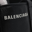 BALENCIAGA Everyday Tote Bag Leather Black Silver 672794 Auth mr2511A-17