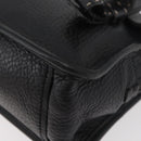 PRADA Vienna Fifty Hand Bag Leather Black Silver BR1932 Auth mr2512A-11