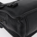 PRADA Vienna Fifty Hand Bag Leather Black Silver BR1932 Auth mr2512A-12