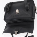 PRADA Vienna Fifty Hand Bag Leather Black Silver BR1932 Auth mr2512A-17