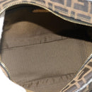 FENDI Zucca Canvas Hand Bag 2way Black Brown Auth mr2513-18