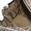FENDI Zucca Canvas Hand Bag 2way Black Brown Auth mr2513-20