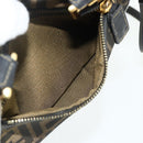 FENDI Zucca Canvas Hand Bag 2way Black Brown Auth mr2513-23