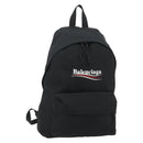 BALENCIAGA Explorer Backpack Canvas Black Silver Auth mr2518A-1